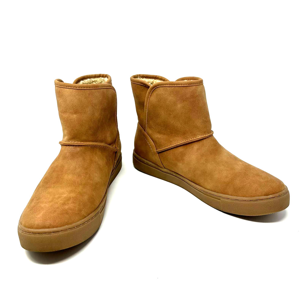 DV Dolce Vita size 7 ankle height‎ sherpa lined tan boots slip on faux fur